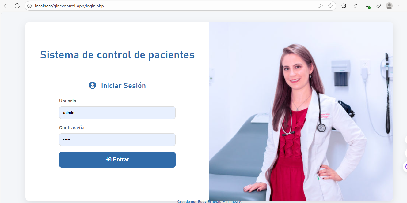 Sistema para control de pacientes e historial clínico en consultorios médicos